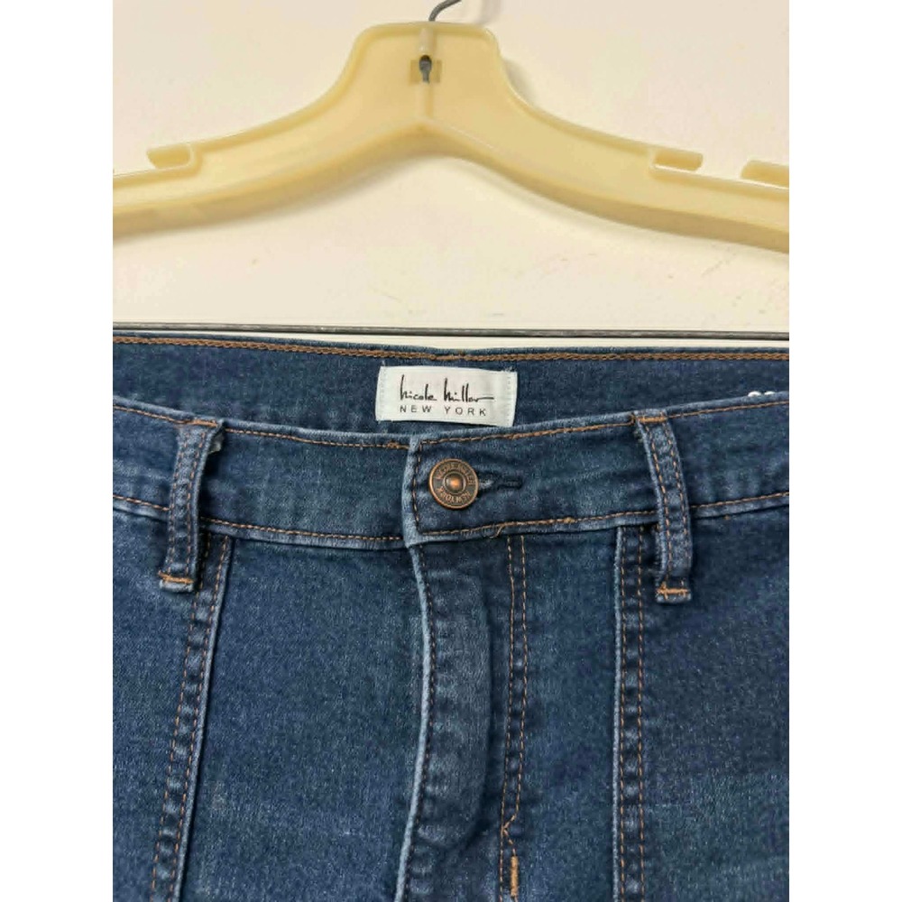 Nicole Miller New York Womens 12 Soho High Rise Bootcut Jeans Dark Wash Blue - Picture 7 of 10
